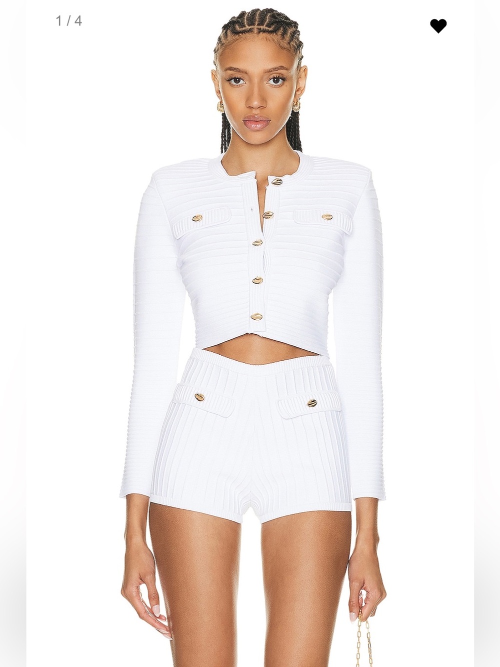 Retrofete Yolanda Cardigan and short set